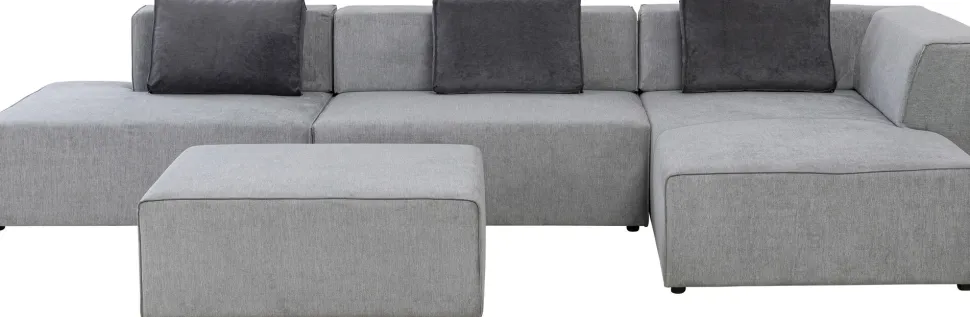 Ecksofa Infinity Atlanta Grau Rechts