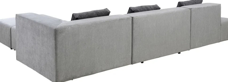 Ecksofa Infinity Atlanta Grau Rechts