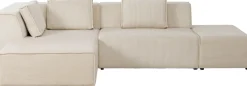 Ecksofa Infinity Ottomane Cord Creme Links
