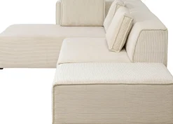 Ecksofa Infinity Ottomane Cord Creme Links