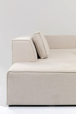 Ecksofa Infinity Ottomane Creme Rechts