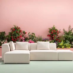 Ecksofa Infinity Ottomane Creme Links