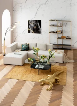 Ecksofa Infinity Ottomane Creme Links