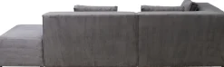 Ecksofa Infinity Ottomane Cord Grau Links
