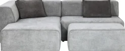 Ecksofa Infinity Ottomane Grau Links