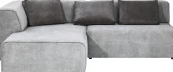 Ecksofa Infinity Ottomane Grau Links