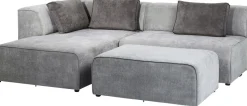 Ecksofa Infinity Ottomane Grau Links