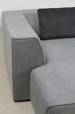 Ecksofa Infinity Ottomane Grau Links