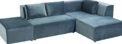 Ecksofa Infinity Velvet Ocean Rechts