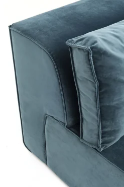 Ecksofa Infinity Velvet Ocean Rechts