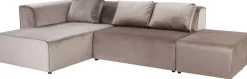 Ecksofa Infinity Velvet Taupe Links