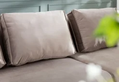 Ecksofa Infinity Velvet Taupe Links