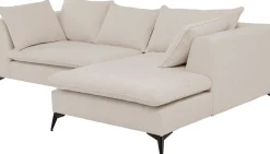 Ecksofa Jimmy Creme Rechts