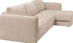 Ecksofa Karma Creme Rechts