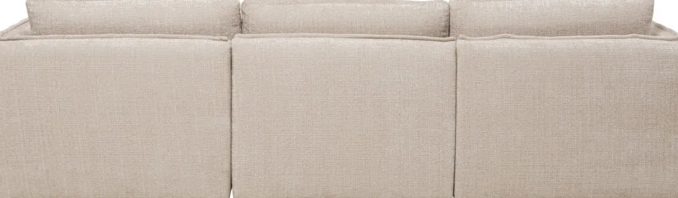 Ecksofa Karma Creme Rechts