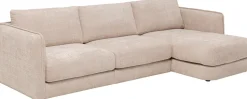 Ecksofa Karma Creme Rechts