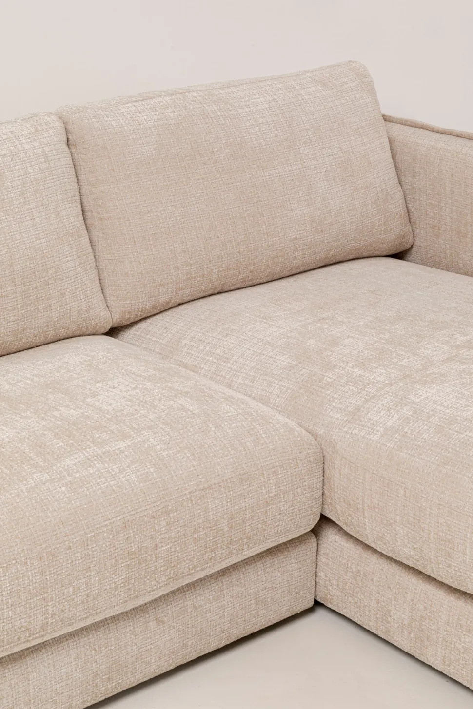 Ecksofa Karma Creme Rechts