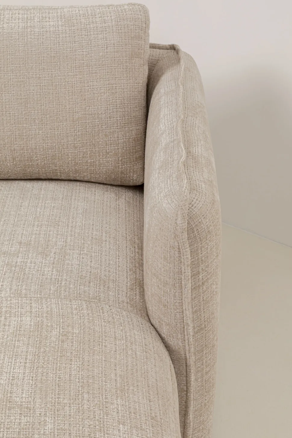 Ecksofa Karma Creme Rechts