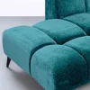 Ecksofa Nia Glam Dunkelgrün Links 250cm