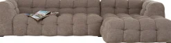 Ecksofa Salamanca Hellbraun Rechts 320cm