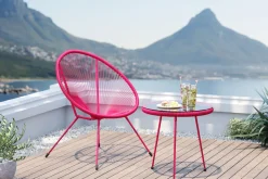 Gartenset Acapulco 2tlg Mono Pink