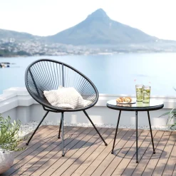 Gartenset Acapulco 2tlg Schwarz