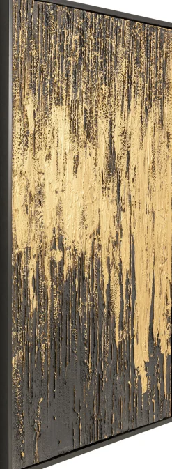 Gerahmtes Bild Abstract Schwarz 80x120cm