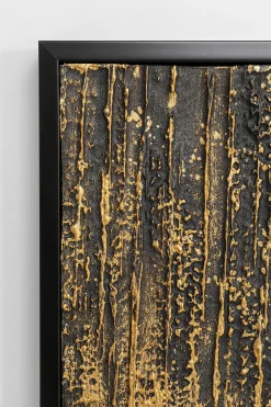 Gerahmtes Bild Abstract Schwarz 80x120cm