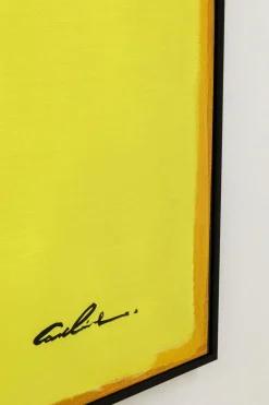 Gerahmtes Bild Abstract Shapes Gelb 113x113cm