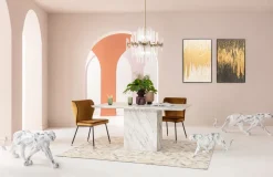 Gerahmtes Bild Abstract Weiß 80x120cm