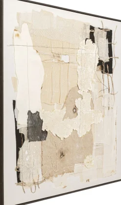 Gerahmtes Bild Arty Collage 120x120cm