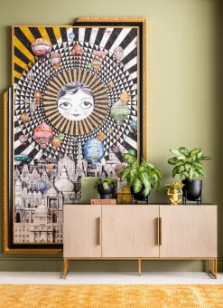 Gerahmtes Bild Balloons 160x260cm