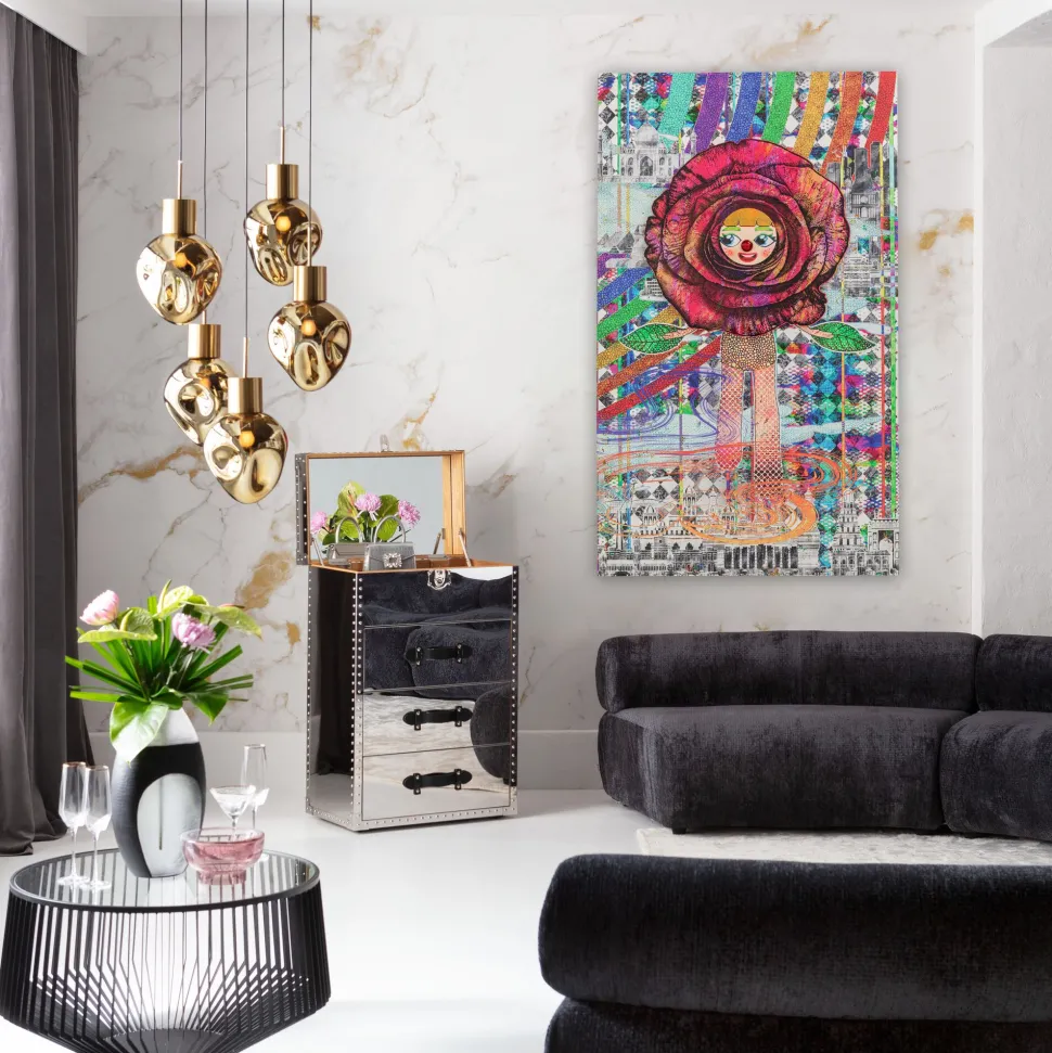 Gerahmtes Bild Blossom Girl 108x180cm