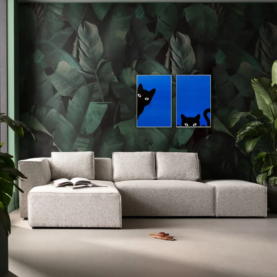 Gerahmtes Bild Ciao Gatto (2/Set)