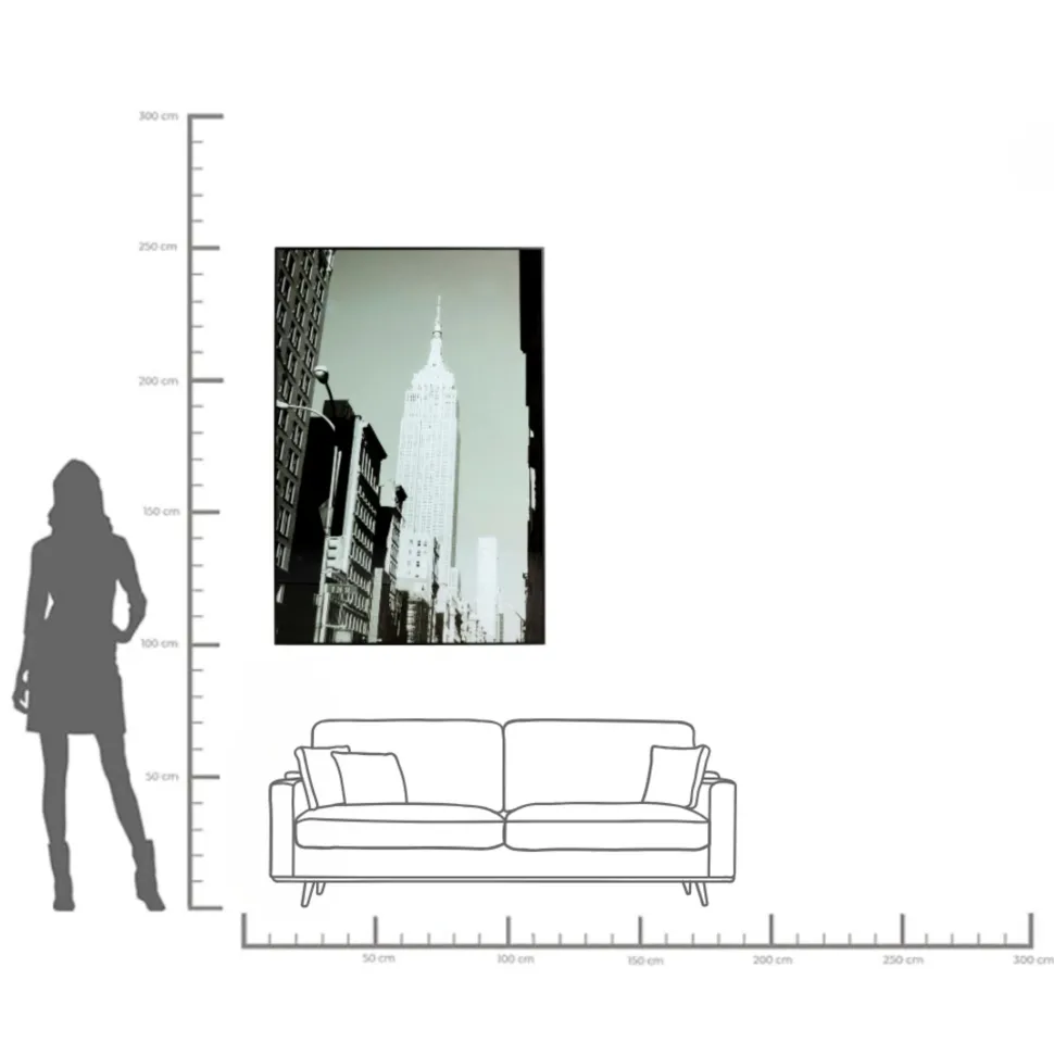 Gerahmtes Bild City Tour 100x150cm