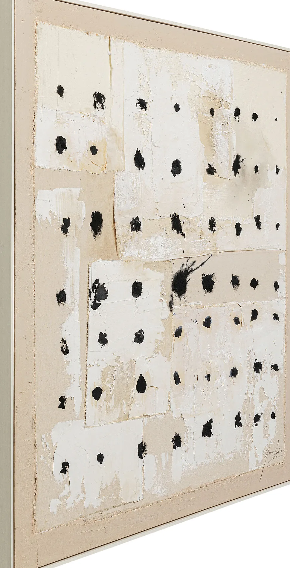 Gerahmtes Bild Creative Dots 120x120cm