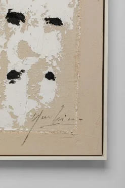 Gerahmtes Bild Creative Dots 120x120cm