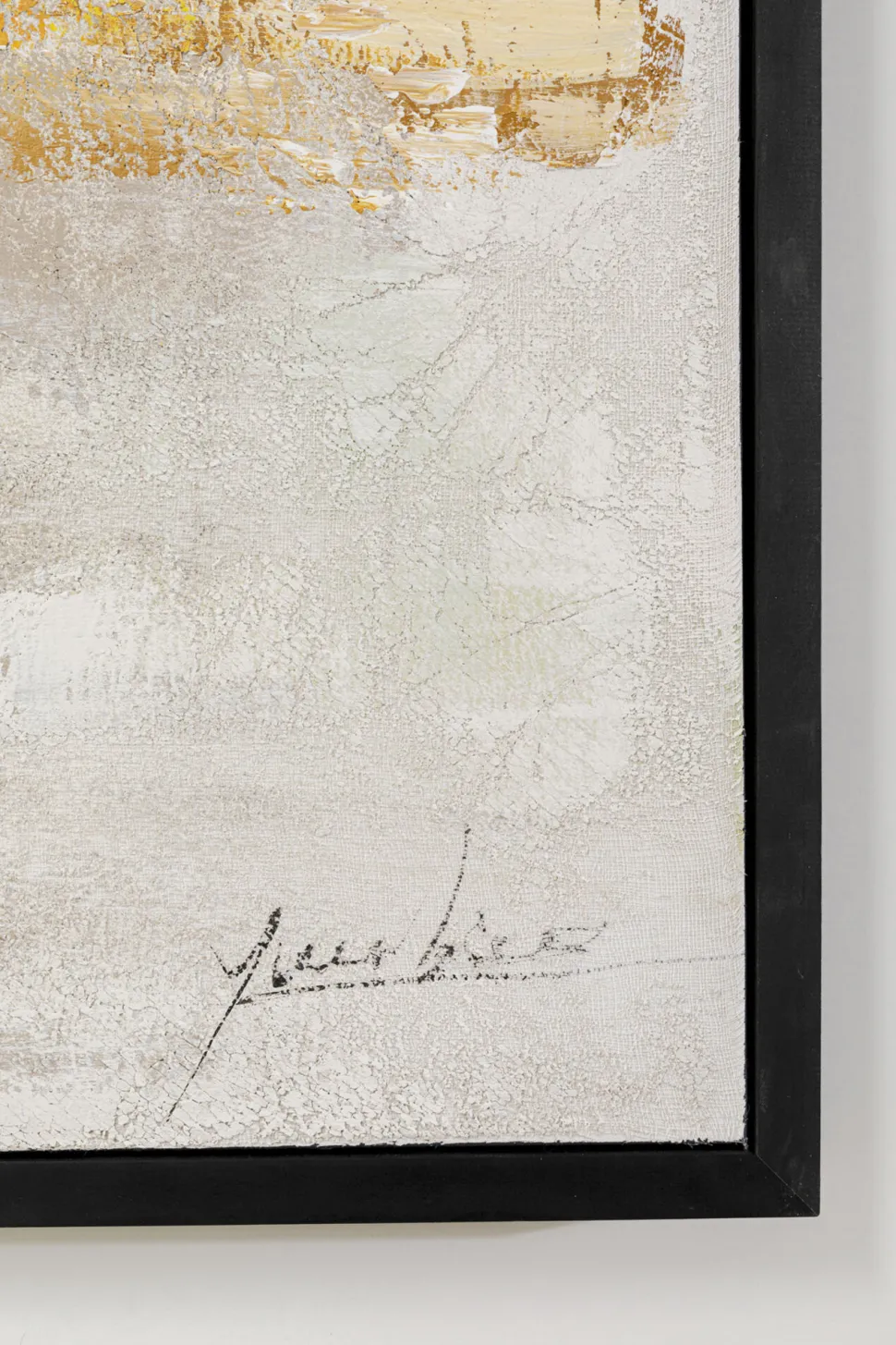 Gerahmtes Bild Dust Gold 120x120cm