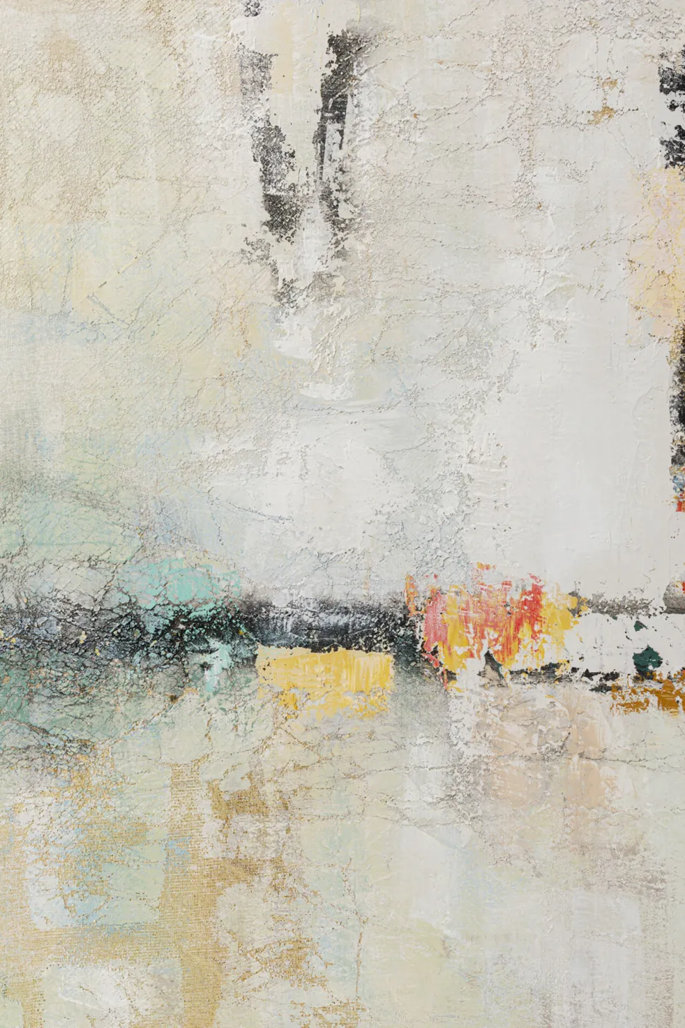 Gerahmtes Bild Dust Gold 120x120cm