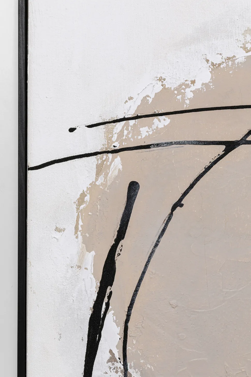 Gerahmtes Bild Dust Grau 100x100cm