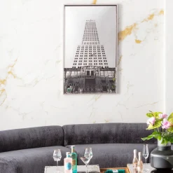 Gerahmtes Bild Empire State Mirror 77x130cm