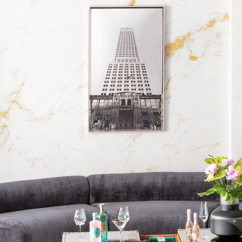 Gerahmtes Bild Empire State Mirror 77x130cm