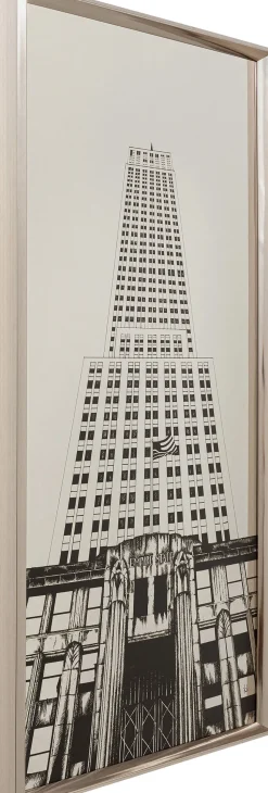Gerahmtes Bild Empire State Mirror 77x130cm