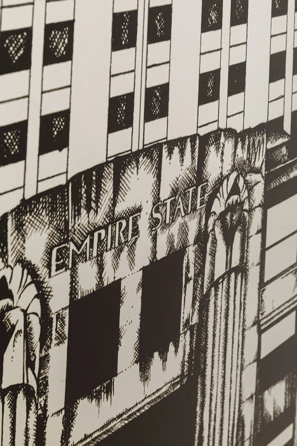 Gerahmtes Bild Empire State Mirror 77x130cm