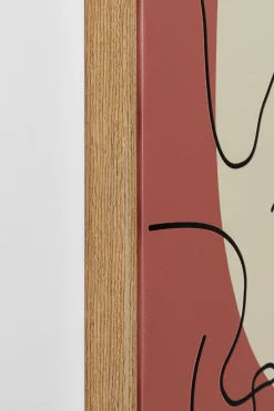 Gerahmtes Bild Faccia Arte Tri Colore 90x120cm