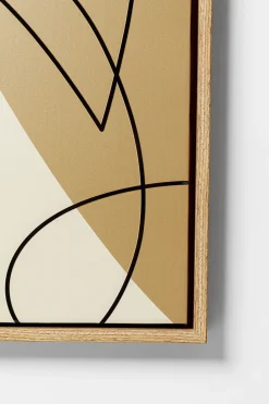 Gerahmtes Bild Faccia Arte Tri Colore 90x120cm