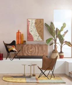 Gerahmtes Bild Faccia Arte Tri Colore 90x120cm