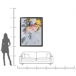 Gerahmtes Bild Flower Lady Pastell 117x154cm