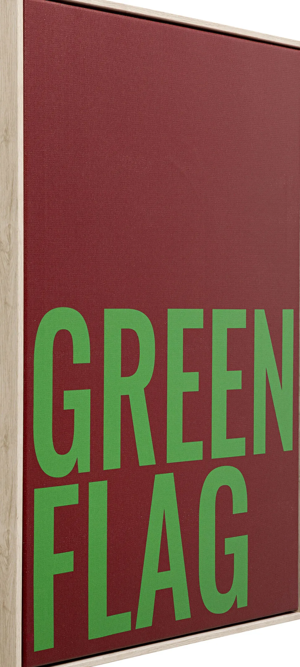 Gerahmtes Bild Green Flag 40x60cm