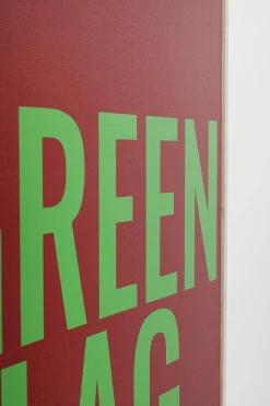 Gerahmtes Bild Green Flag 40x60cm